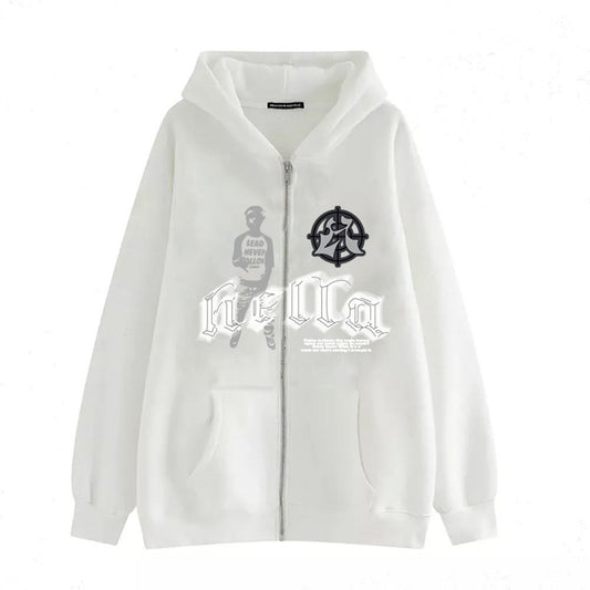 White Hella Hoodie