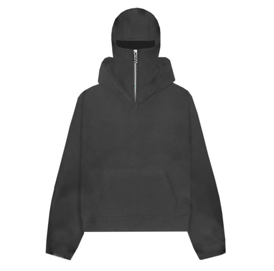 Gray Balaclava Hoodie