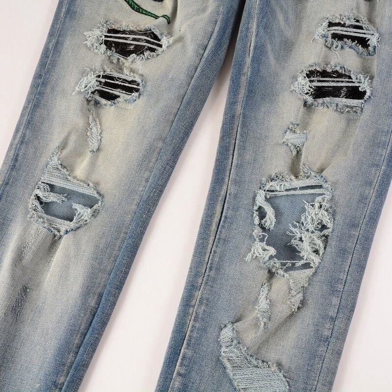 Leather Viper Jeans