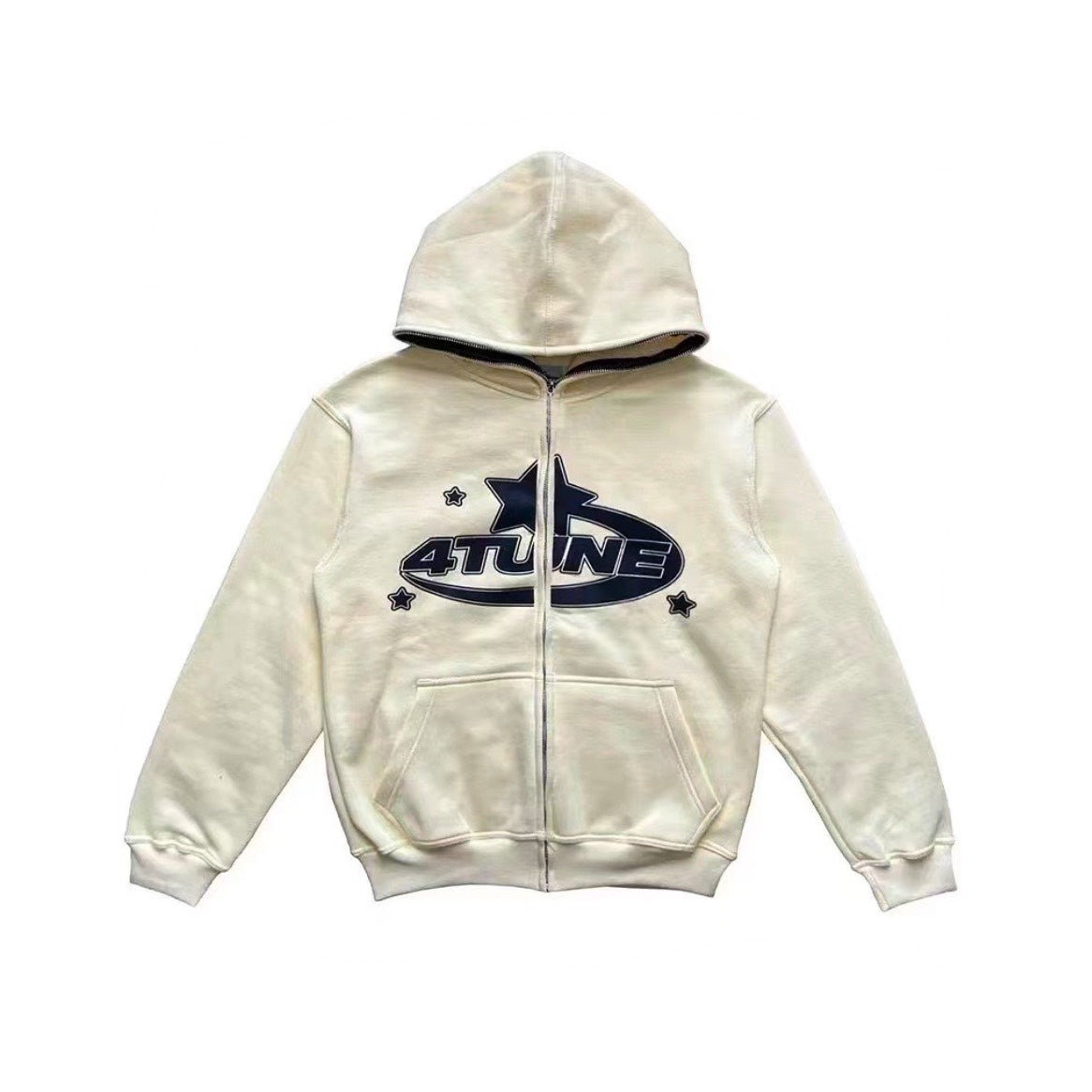 Beige Tune Star Hoodie