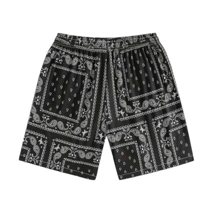 Black Bandana Shorts