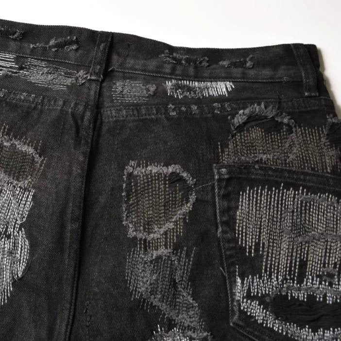 Pressed Black Jeans