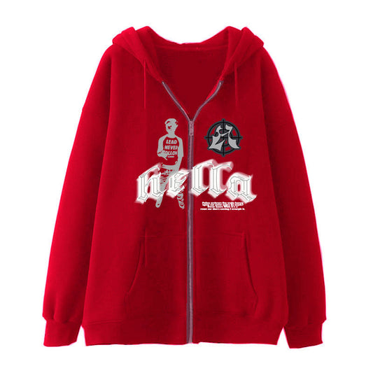 Red Hella Hoodie