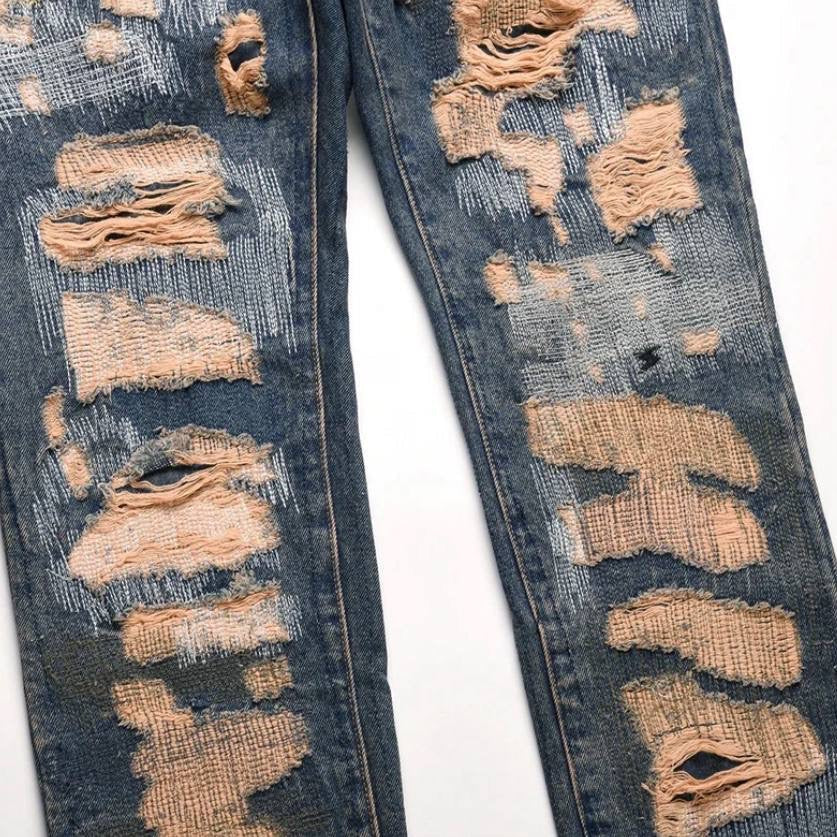 Pressed Cream Jeans